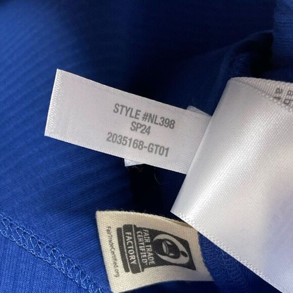 MADEWELL Crop Tank Top Women XS Pure Blue Ribbed NEW Wide Strap NL398 - Picture 11 of 11